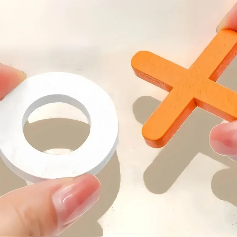 🧩 XO Tic Tac Toe Wooden Board Game GLOBGRIP®