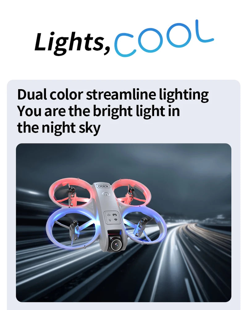 Xiaomi K100 MAX Mini Drone Professional 4K HD Dual Camera Fpv Screen Optical Flow Drone Toys Quadcopter Brushless Dron Toy Gift GLOBGRIP®