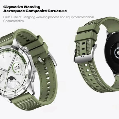 22mm Nylon Silicone Watch Bands For HUAWEI GT 4 46mm/Watch 4 Pro/GT 3 Sport Replacement Band for Samsung Galaxy Watch 6/5 Strap GLOBGRIP®
