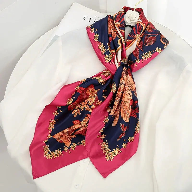 Luxury Silk Satin Square Scarf | Industrial Anti-Slip Solution GLOBGRIP®