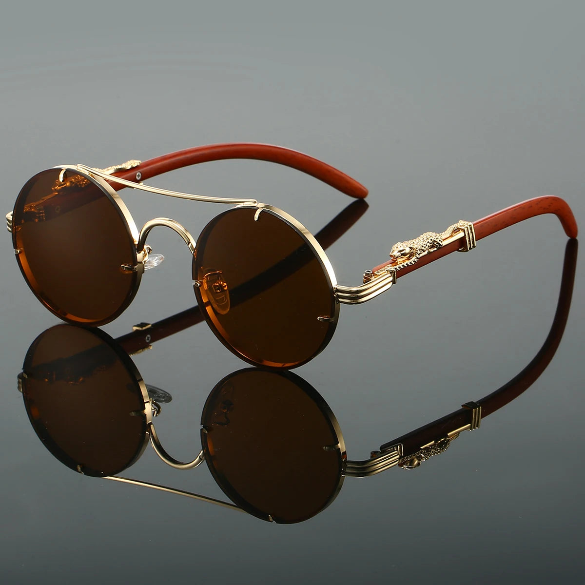 Vintage Round Sunglasses Men Fashion GLOBGRIP®