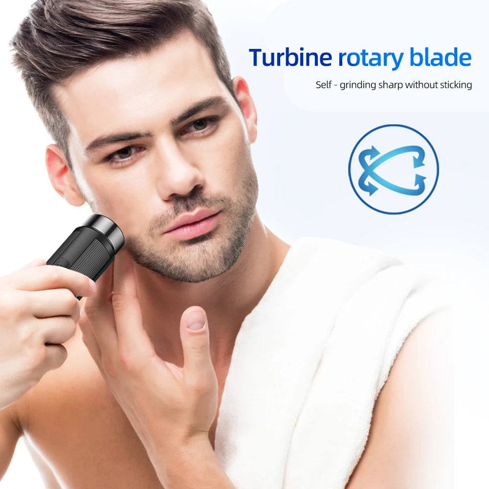 Men's Mini Electric Shaver Rechargeable Razor Epilator Women's Shaving Machine for Men Car Mini Shaver Electric Shaving Tools GLOBGRIP®