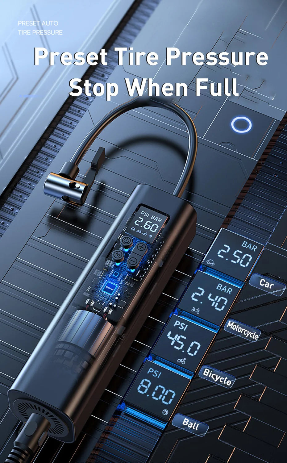 .  🔧 Mini Car Air Compressor GLOBGRIP®