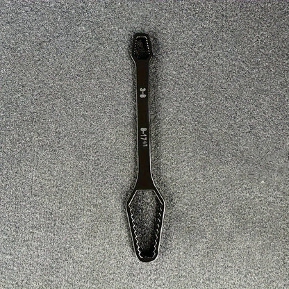 1pc Multi functional black 150mm long T-shaped wrench, adjustable self tightening double head wrench, portable manual tool for a GLOBGRIP®