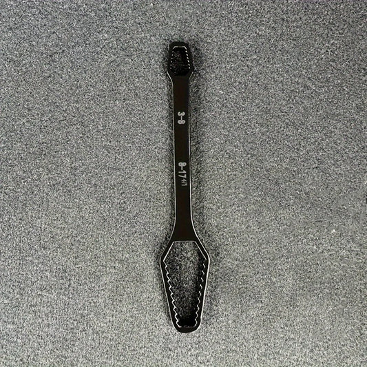 1pc Multi functional black 150mm long T-shaped wrench, adjustable self tightening double head wrench, portable manual tool for a GLOBGRIP®