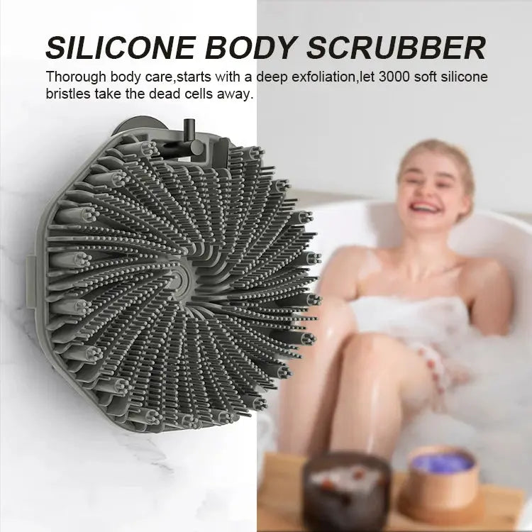 Soft Silicone Body Scrubber Bath Brush | Industrial Anti-Slip Solution GLOBGRIP®
