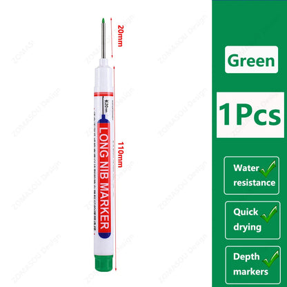 🖊️ 2cm Waterproof Long Head Deep Hole Marker Pen GLOBGRIP®