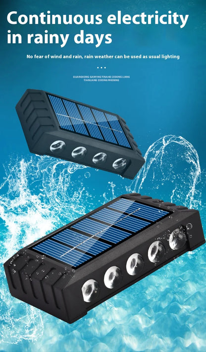 4/6/8/10LEDs Solar Wall Lamp GLOBGRIP®