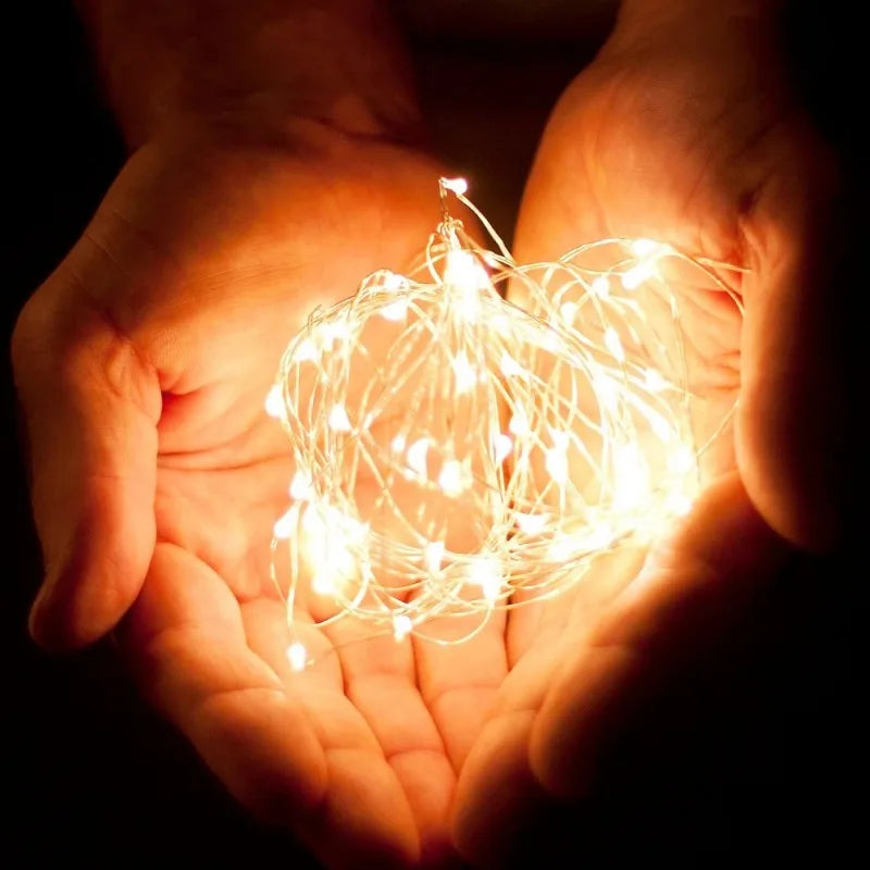 10/20/30M USB LED String Lights Copper Silver Wire Garland Light Waterproof Fairy Lights For Christmas Wedding Party Decoration GLOBGRIP®