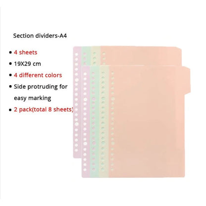 A4 / B5 / A5 Loose-Leaf Refill Binder Notebook GLOBGRIP®