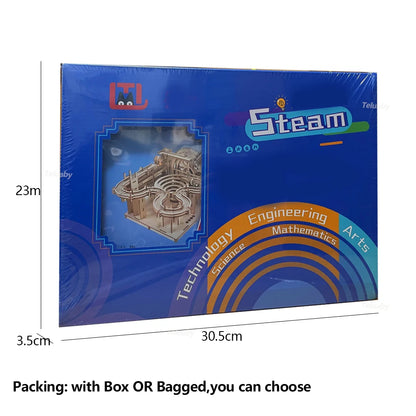 🧩 3D Wooden Marble Run Puzzle GLOBGRIP®