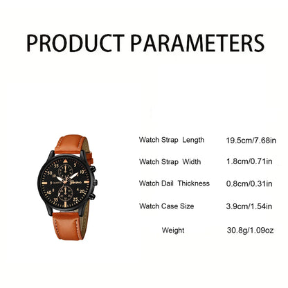 New Hip Hop Mens Fashion Watches Luxury Male Clock Wristwatch Sport MensWrist Watch Bracelet Set Relogio Masculino GLOBGRIP®