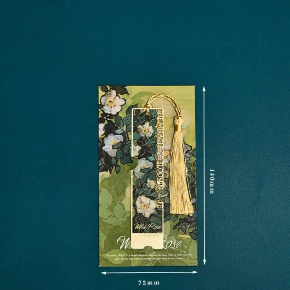 Aesthetic Floral Metal Bookmark | Industrial Anti-Slip Solution GLOBGRIP®