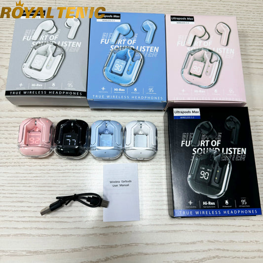 Air31 Transparent Crystal ENC Noise cancelling Earphones & Headphones Auriculare inalambrico Gaming Air 31 TWS Wireless Earbuds GLOBGRIP®