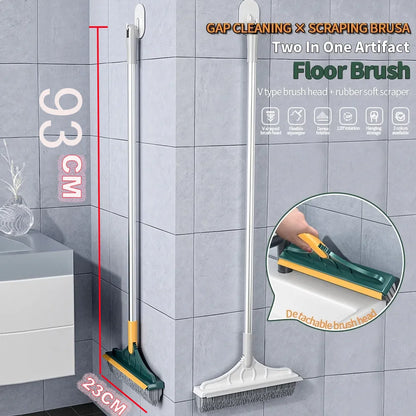 3 In 1 Cleaning Brush Cleaner Brush For Cleaning Bathroom Brush With Long Handle Rotating Floor Brush Crevice Brush GLOBGRIP®