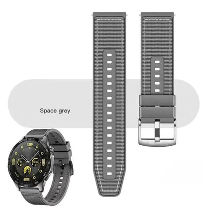22mm Nylon Silicone Watch Bands For HUAWEI GT 4 46mm/Watch 4 Pro/GT 3 Sport Replacement Band for Samsung Galaxy Watch 6/5 Strap GLOBGRIP®