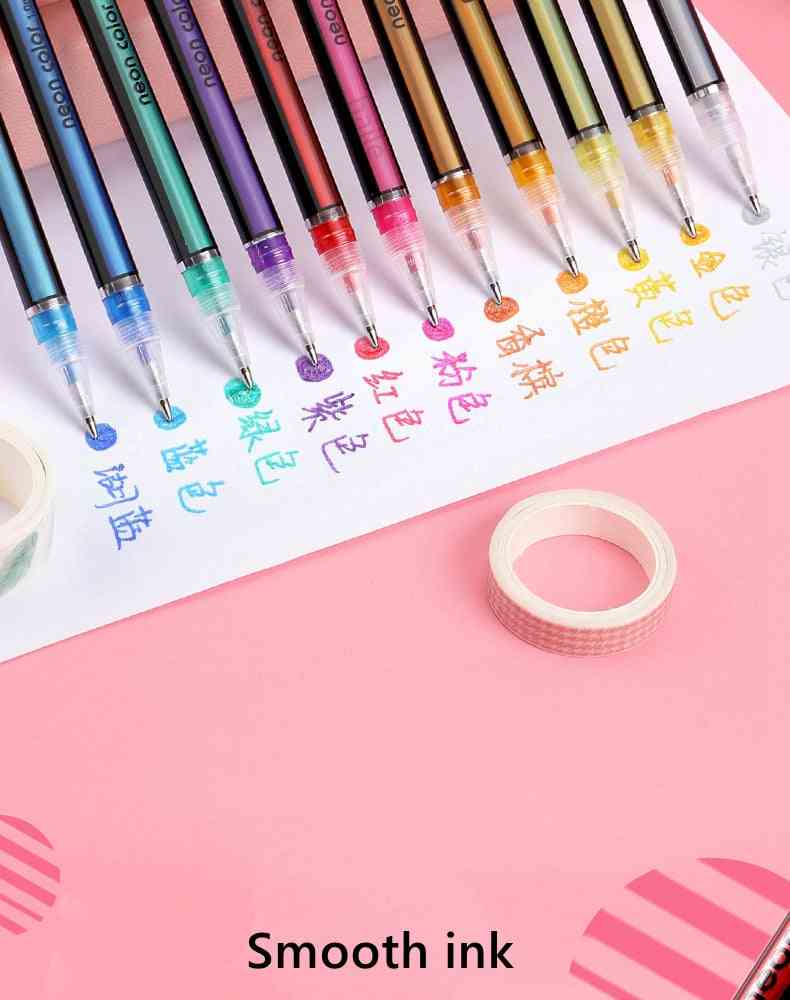 Metallic Glitter Gel Pens | 12–24PCS Colorful Art Markers | GLOBGRIP® GLOBGRIP®