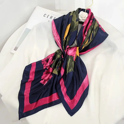 Luxury Silk Satin Square Scarf | Industrial Anti-Slip Solution GLOBGRIP®
