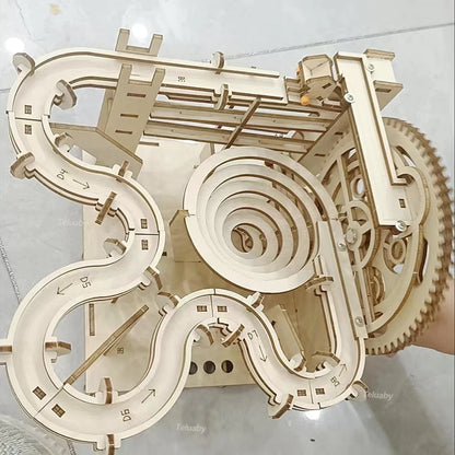 🧩 3D Wooden Marble Run Puzzle GLOBGRIP®