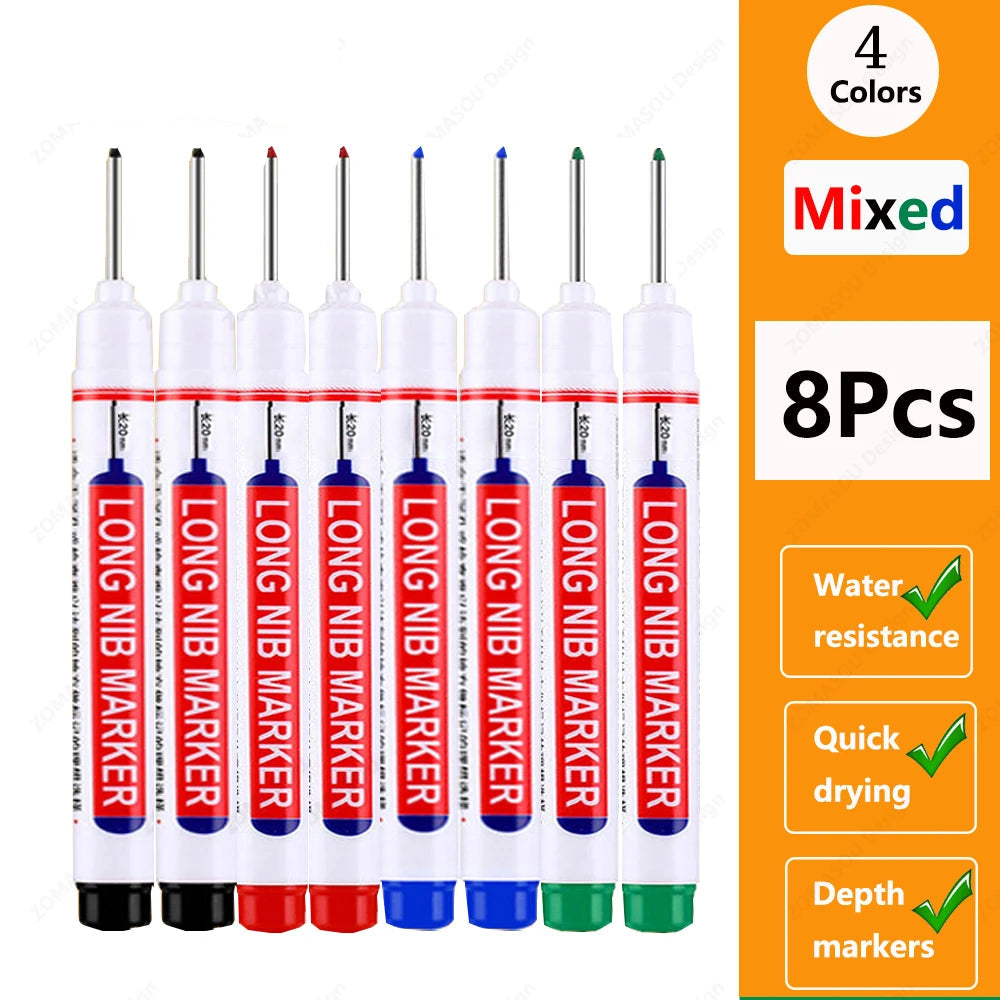 🖊️ 2cm Waterproof Long Head Deep Hole Marker Pen GLOBGRIP®