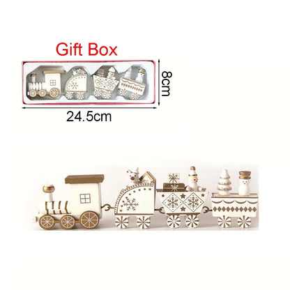 Christmas Wood Train Decoration,Christmas Ornaments With Moving Train,Home Noel,Happy New Year 2025 Gifts GLOBGRIP®