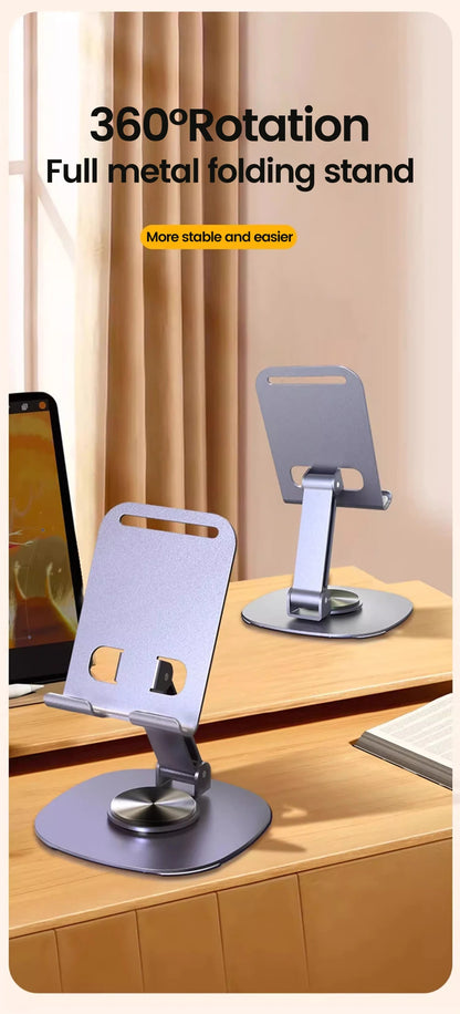 Olaf Rotating Table Cell Phone Holder Support Desktop Stand For iPad Samsung iPhone 15 14 13 Mobile Mount GLOBGRIP®