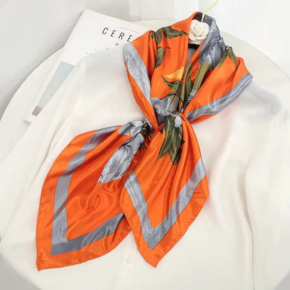 Luxury Silk Satin Square Scarf | Industrial Anti-Slip Solution GLOBGRIP®