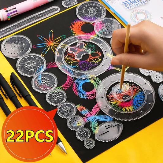 Spirograph Drawing Ruler Toy GLOBGRIP®