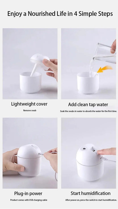 Mini Air Humidifier Aroma Diffuser | Industrial Anti-Slip Solution GLOBGRIP®