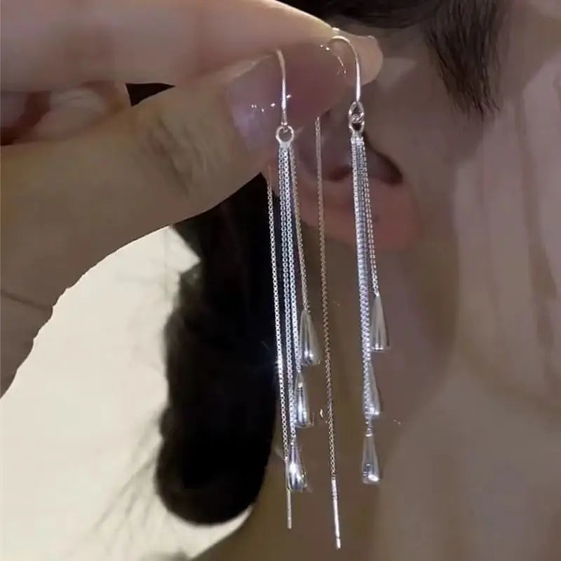 Fashion Korean Angel Eye Earrings Gold Color Plated Rhinestones Inlay Tulip Petal Hoop Earring Women's Party Jewelry GLOBGRIP®