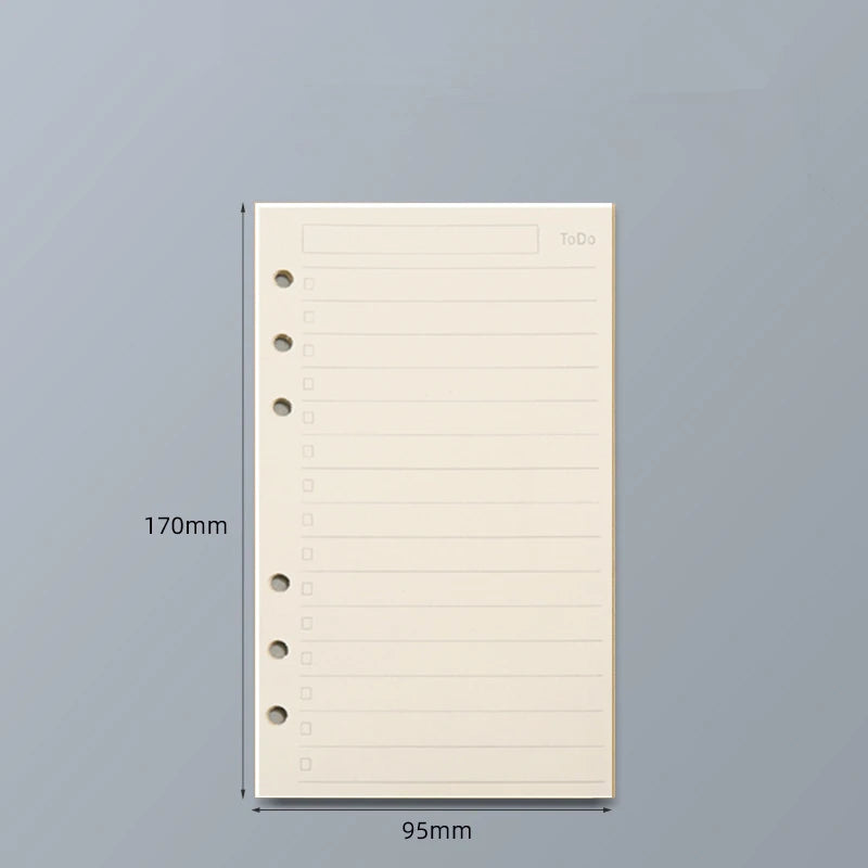 45 Sheets Loose-Leaf Notebook Refill – A5 / A6 / A7 Sizes GLOBGRIP®