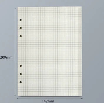 45 Sheets Loose-Leaf Notebook Refill – A5 / A6 / A7 Sizes GLOBGRIP®