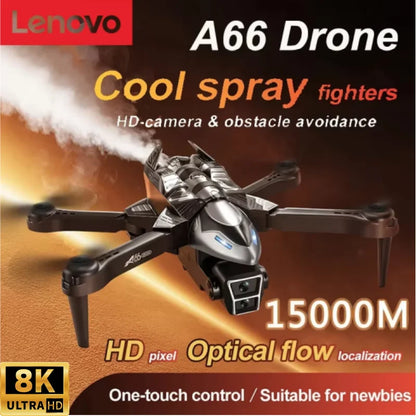 Lenovo A66 Drone 8K HD Dual Camera Brushless Motor Obstacle Avoidance Dron RC Helicopter Foldable Quadcopter Toy Original GLOBGRIP®
