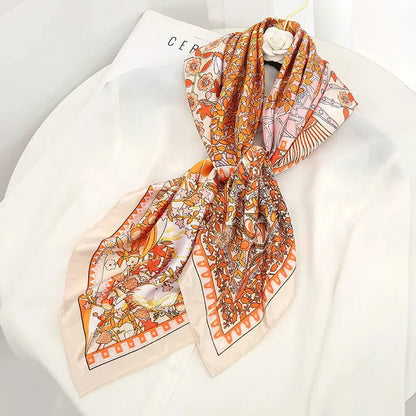 Luxury Silk Satin Square Scarf | Industrial Anti-Slip Solution GLOBGRIP®