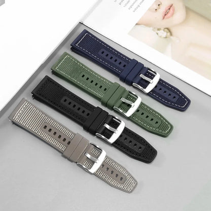 22mm Nylon Silicone Watch Bands For HUAWEI GT 4 46mm/Watch 4 Pro/GT 3 Sport Replacement Band for Samsung Galaxy Watch 6/5 Strap GLOBGRIP®