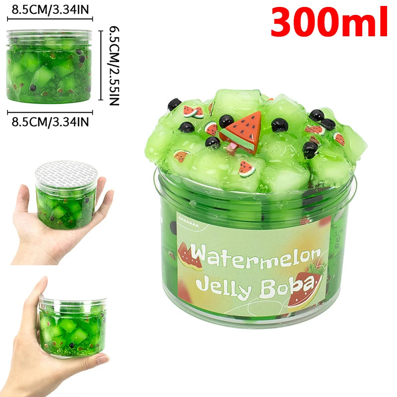 70/300ml Large Capacity Crunchy Slime Kit Premade Crystal Slime Set Super Soft And Non-Sticky Jelly Cube Slime Party Favor Gifts GLOBGRIP®