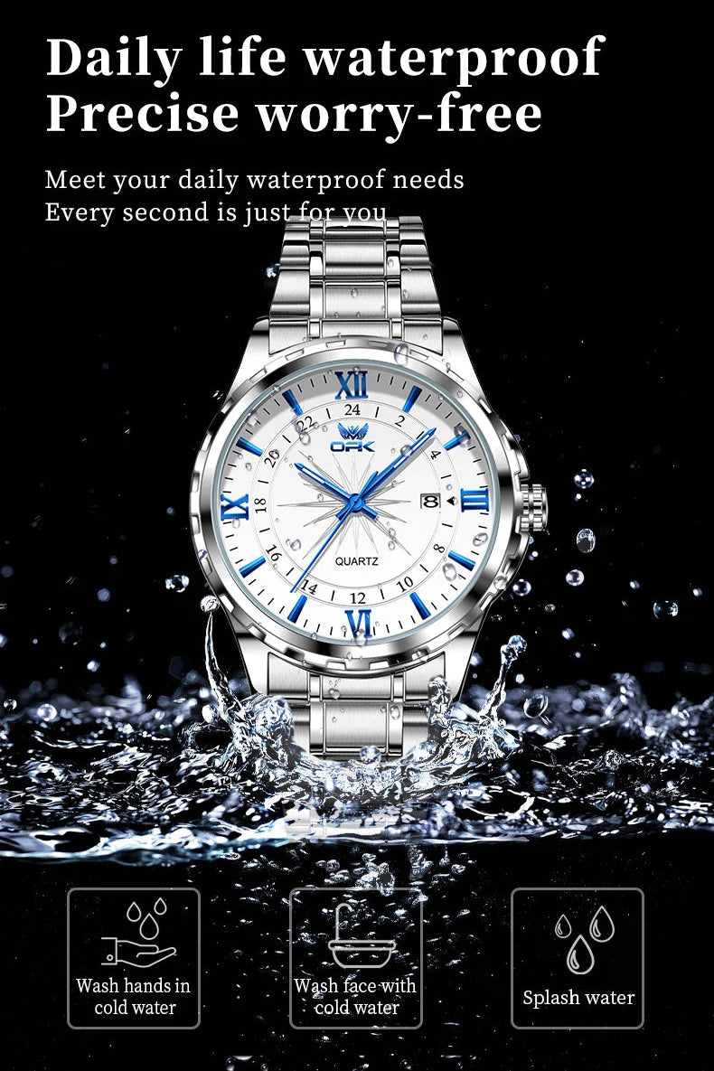 ✨ OPK Steel Belt Men’s Watch GLOBGRIP®