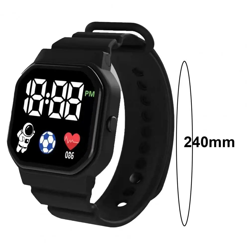 Kids Watch Sport LED Digital Watches Football Silicone Strap Waterproof Electronic Wristwatch for Children Boys Girls Gifts GLOBGRIP®