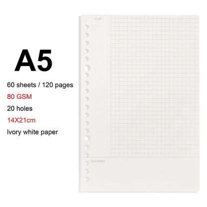 A4 / B5 / A5 Loose-Leaf Refill Binder Notebook GLOBGRIP®