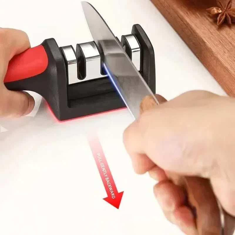 🔪 3-Segment Knife Sharpener | Industrial Anti-Slip Solution GLOBGRIP®