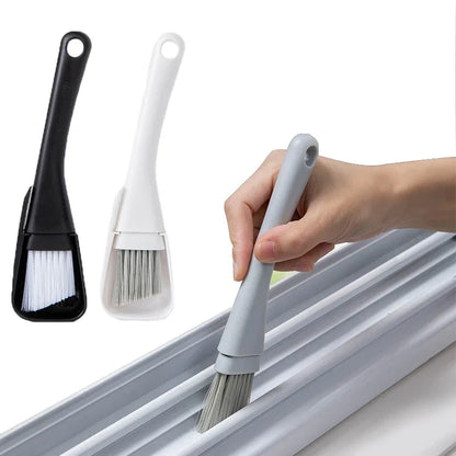 Window Groove Cleaning Brush Windows Slot Cleaner for Door Floor Gap Keyboard Brush+Dustpan 2 In 1 Household Cleaning Tools Kit - GLOBGRIP®