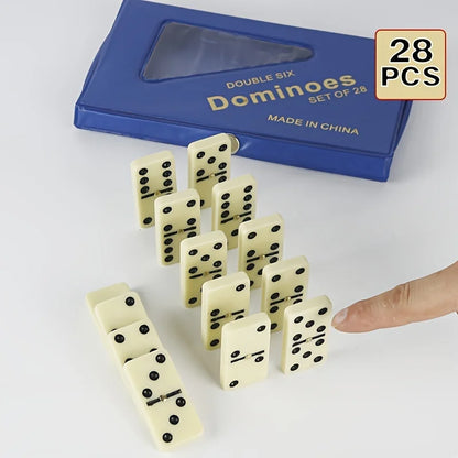 Domino chess set-high-quality board game toys, equipped with sturdy PVC storage boxes, very suitable for family game nights GLOBGRIP®