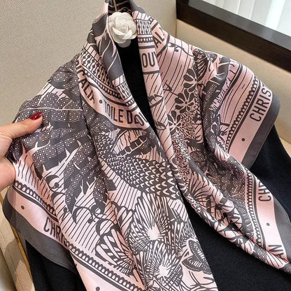 Luxury Silk Satin Square Scarf | Industrial Anti-Slip Solution GLOBGRIP®