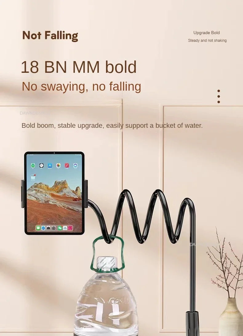 128cm Phone Holder Stand Lazy Bracket Headrest Bed 360 Flexible Long Arms Clamp Mount for IPhone Samsung and 3.5~6.7" Device GLOBGRIP®