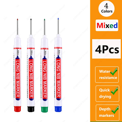 🖊️ 2cm Waterproof Long Head Deep Hole Marker Pen GLOBGRIP®