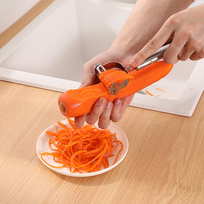 High Quality Stainless Steel Potato Cucumber Carrot Grater Julienne Peeler Vegetables Fruit Peeler Vegetable Slicer GLOBGRIP®
