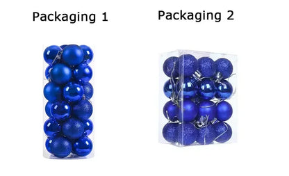 24Pcs 3/4/6CM Christmas Balls Big Ball Christmas Tree Pendant Ornaments for Party Decor 2025 New Year Navidad Gifts Accessory GLOBGRIP®