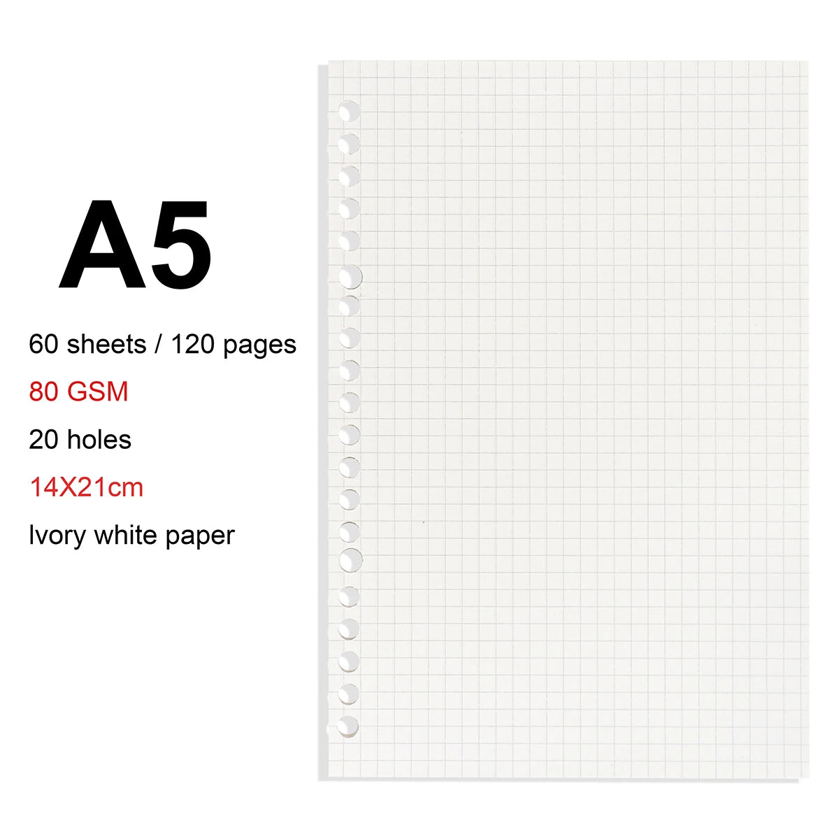 A4 / B5 / A5 Loose-Leaf Refill Binder Notebook GLOBGRIP®