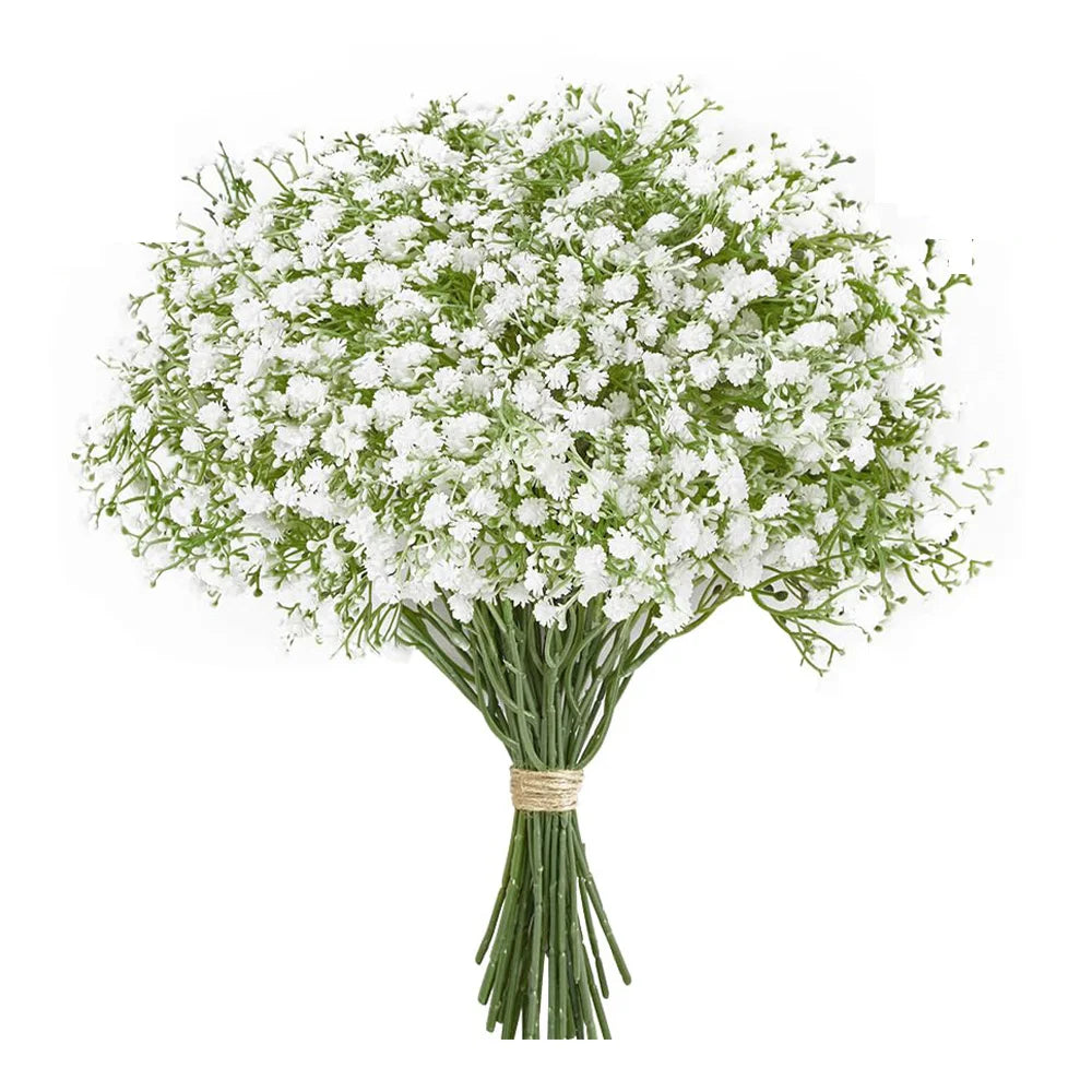 10/15pcs Artificial Flowers Baby Breath Flower Fake Gypsophila for Wedding Party Home Decoration Floral Bouquets DIY Accessories GLOBGRIP®