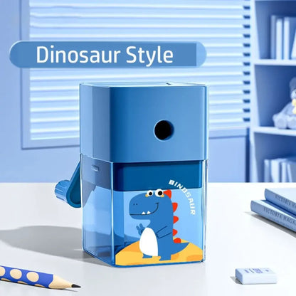 Dinosaur Pencil Sharpener | Fun Hand-Crank Sharpener for Kids | GLOBGRIP® GLOBGRIP®